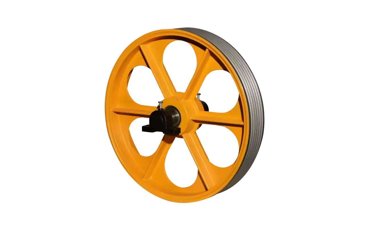 Ø680 Riemenscheibe anpacken